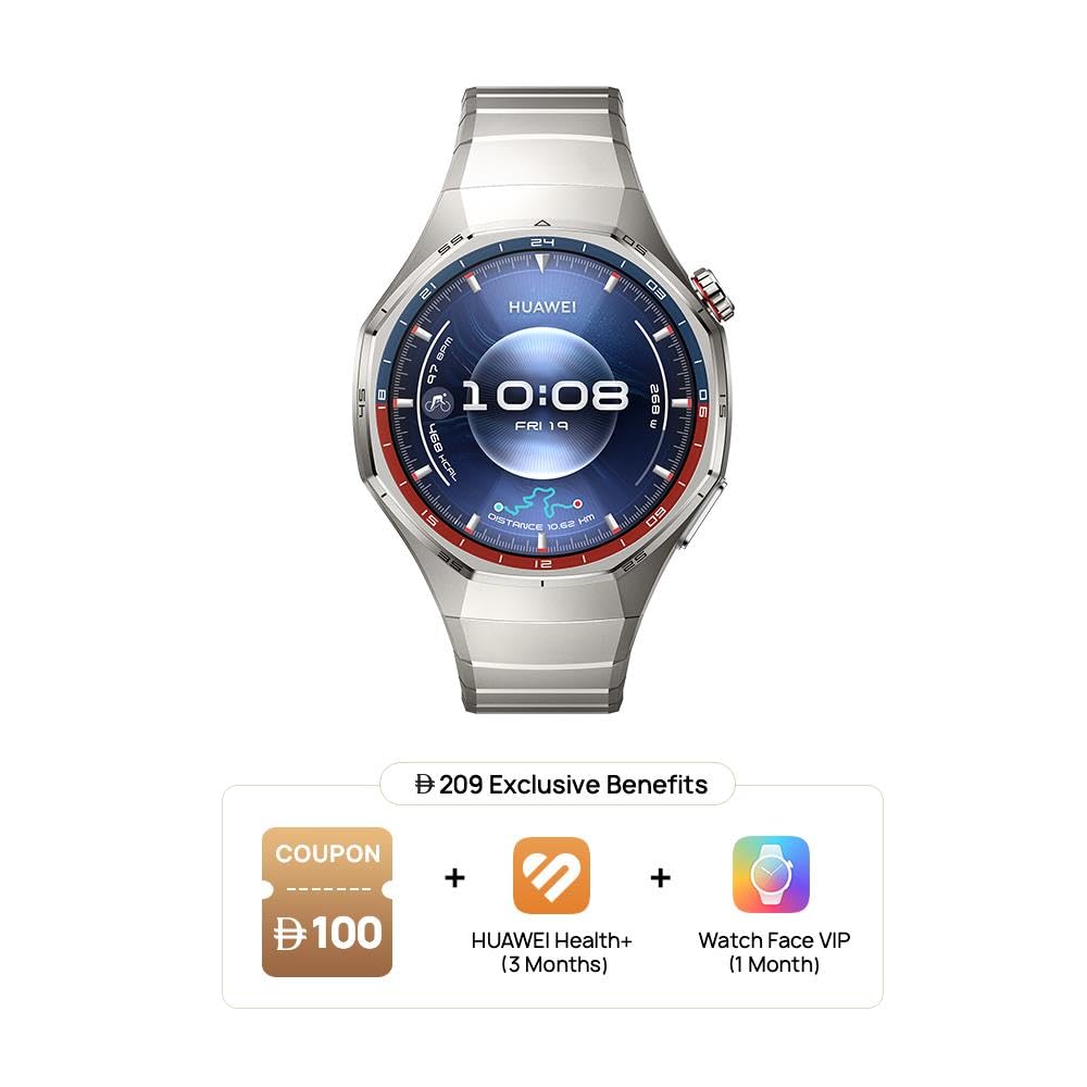 ساعة WATCH GT 6 Pro الذكية، مقاس 46 مم، عمر بطارية يصل إلى 21 يومًا ساعة WATCH GT 6 Pro الذكية، مقاس 46 مم، عمر بطارية يصل إلى 21 يومًا