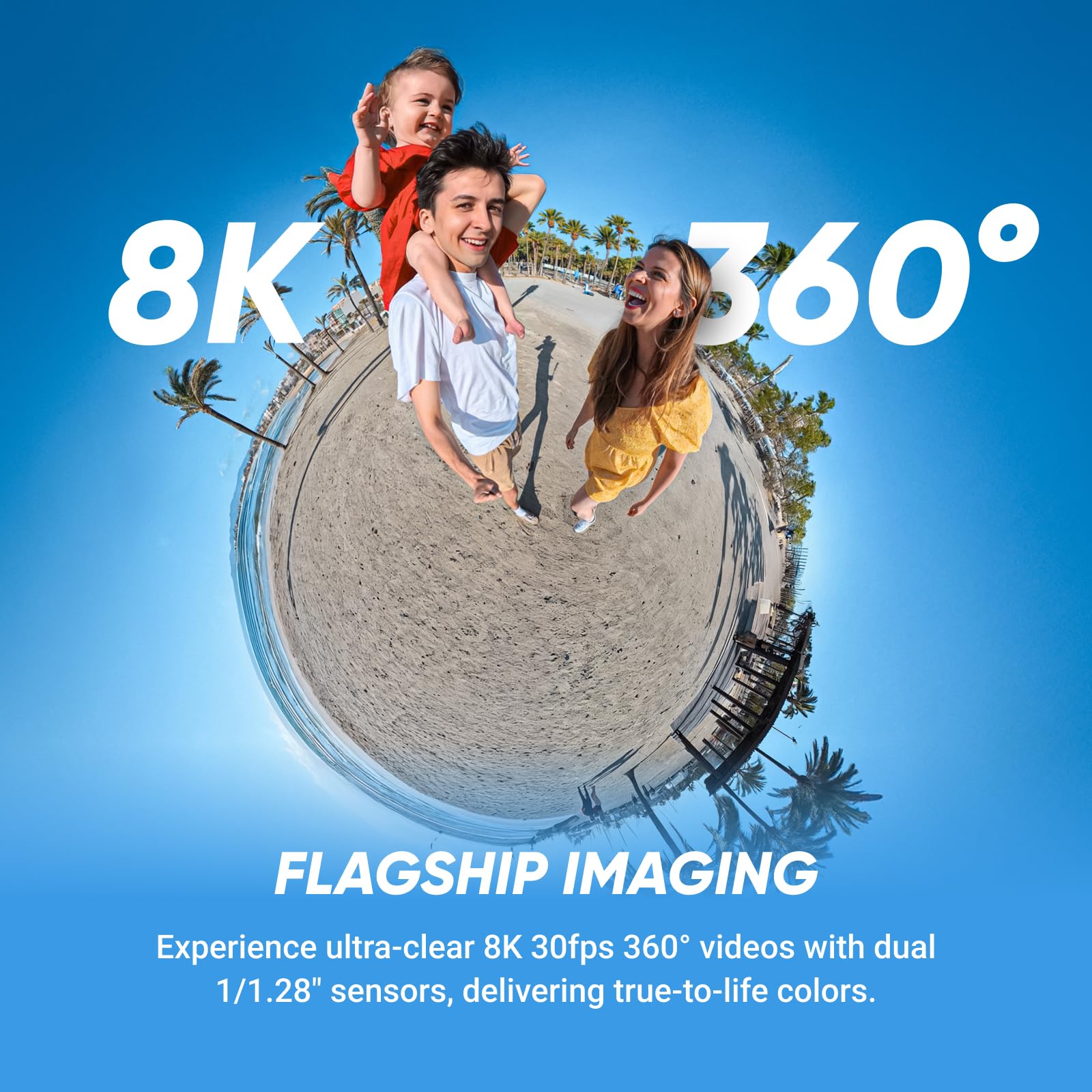 حزمة X5 - كاميرا أكشن مقاومة للماء 360 درجة بدقة 8K، فيديو بزاوية واسعة، عمر بطارية يصل إلى 135 دقيقة، تحرير الذكاء الاصطناعي، تثبيت الصورة، الرياضة، السفر